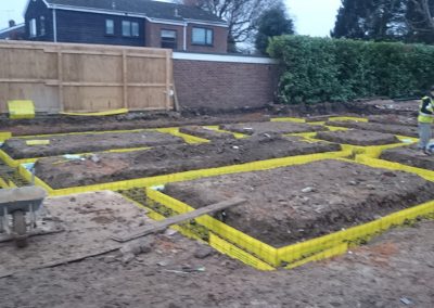 Foundations for Aylesbury house