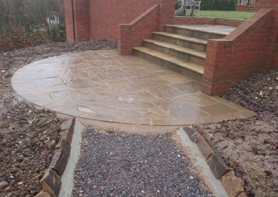 Patio and steps in Aylesbury
